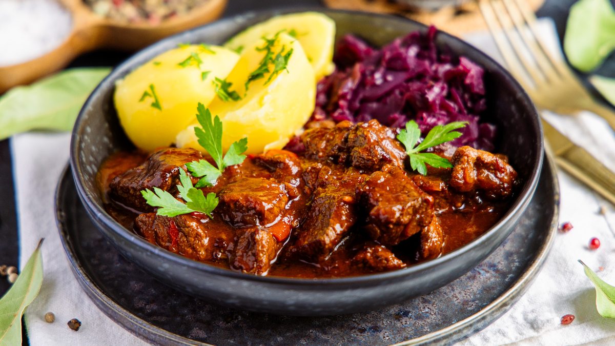 Malzbiergulasch