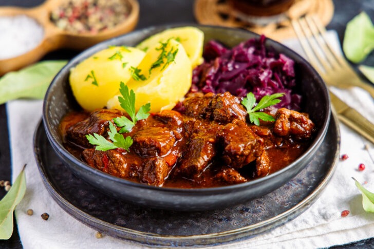 Malzbiergulasch