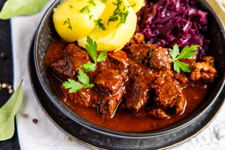 Malzbiergulasch