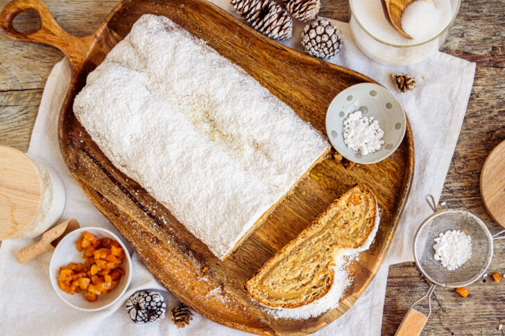 Marzipanstollen ohne Rosinen backen