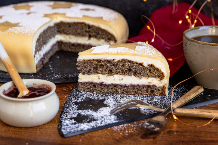 Mohn-Marzipan-Torte
