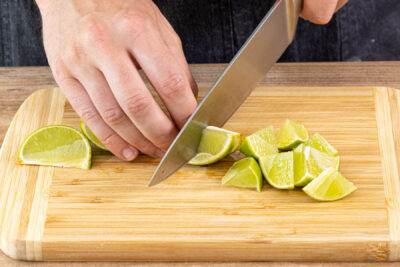 Limetten achteln