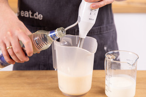 Vodka dazugeben und alles pürieren