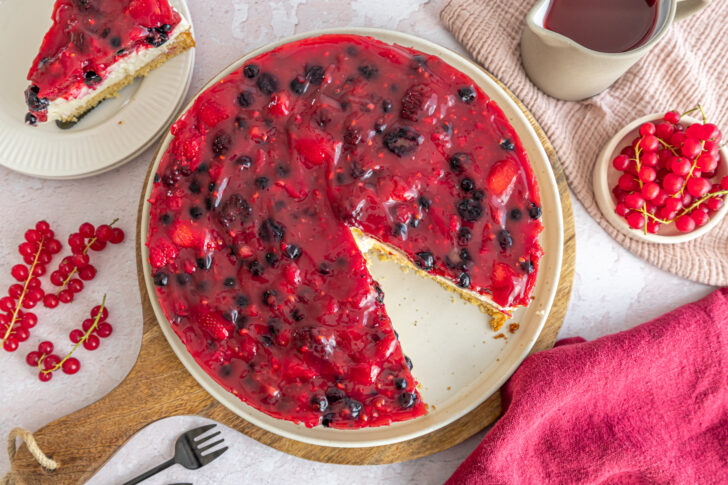 Rote-Grütze-Torte