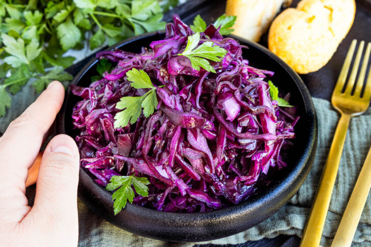 Klassischer Rotkrautsalat
