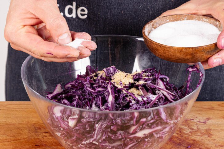 Rotkraut würzen