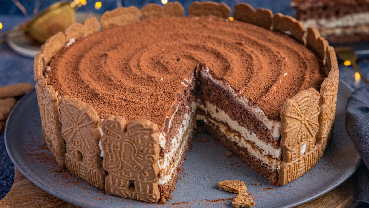 Spekulatius-Tiramisu-Torte mit Mascarpone