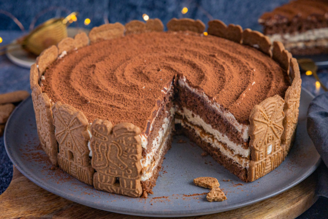 Spekulatius-Tiramisu-Torte mit Mascarpone