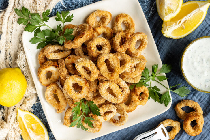 Calamariringe aus der Heißluftfritteuse