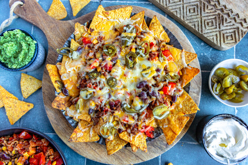 Überbackene Nachos wie beim Mexikaner