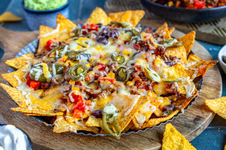 Überbackene Nachos wie beim Mexikaner