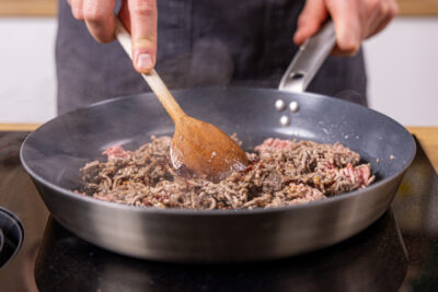 Hackfleisch anbraten