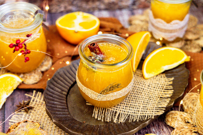 Weihnachtsmarmelade mit Zimt und Sternanis