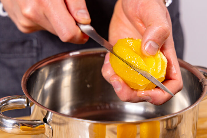 Orangen filetieren