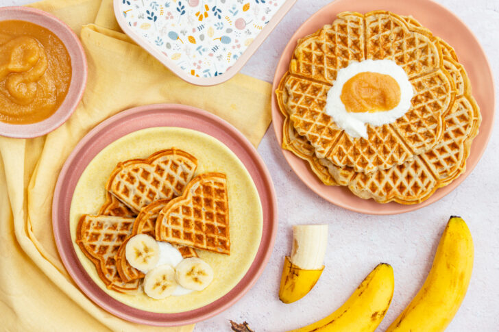 Bananenwaffeln ohne Zucker: die besten Baby-Waffeln