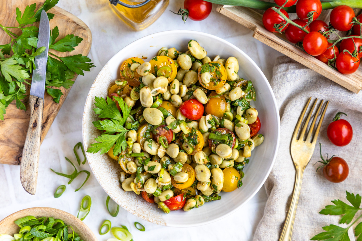 Dicke-Bohnen-Salat: schnell & einfach