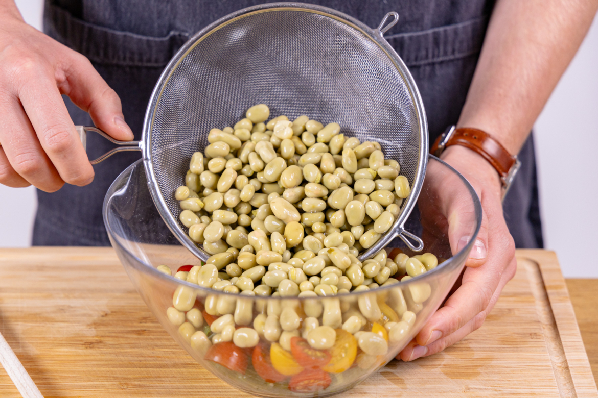 Dicke-Bohnen-Salat: schnell & einfach Dicke-Bohnen-Salat: schnell & einfach