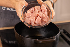 Fleisch anbraten