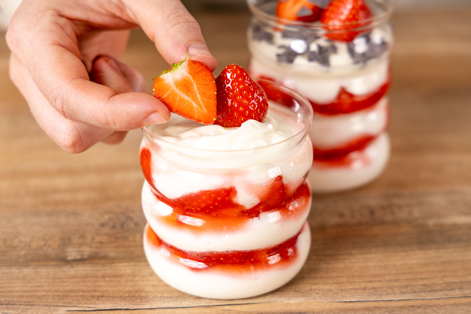 Erdbeer-Mascarpone-Creme Dessert