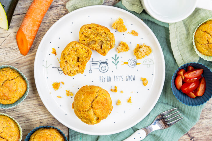 Gemüsemuffins für Babys und Kleinkinder top-down