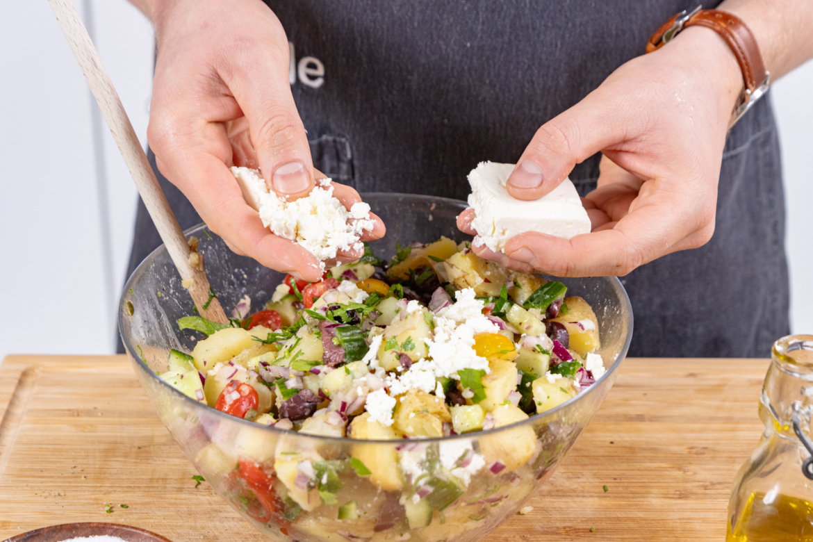 Griechischer Kartoffelsalat mit Feta Griechischer Kartoffelsalat mit Feta