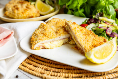 Hähnchen Cordon Bleu im Backofen
