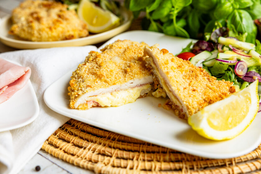 Hähnchen Cordon Bleu im Backofen