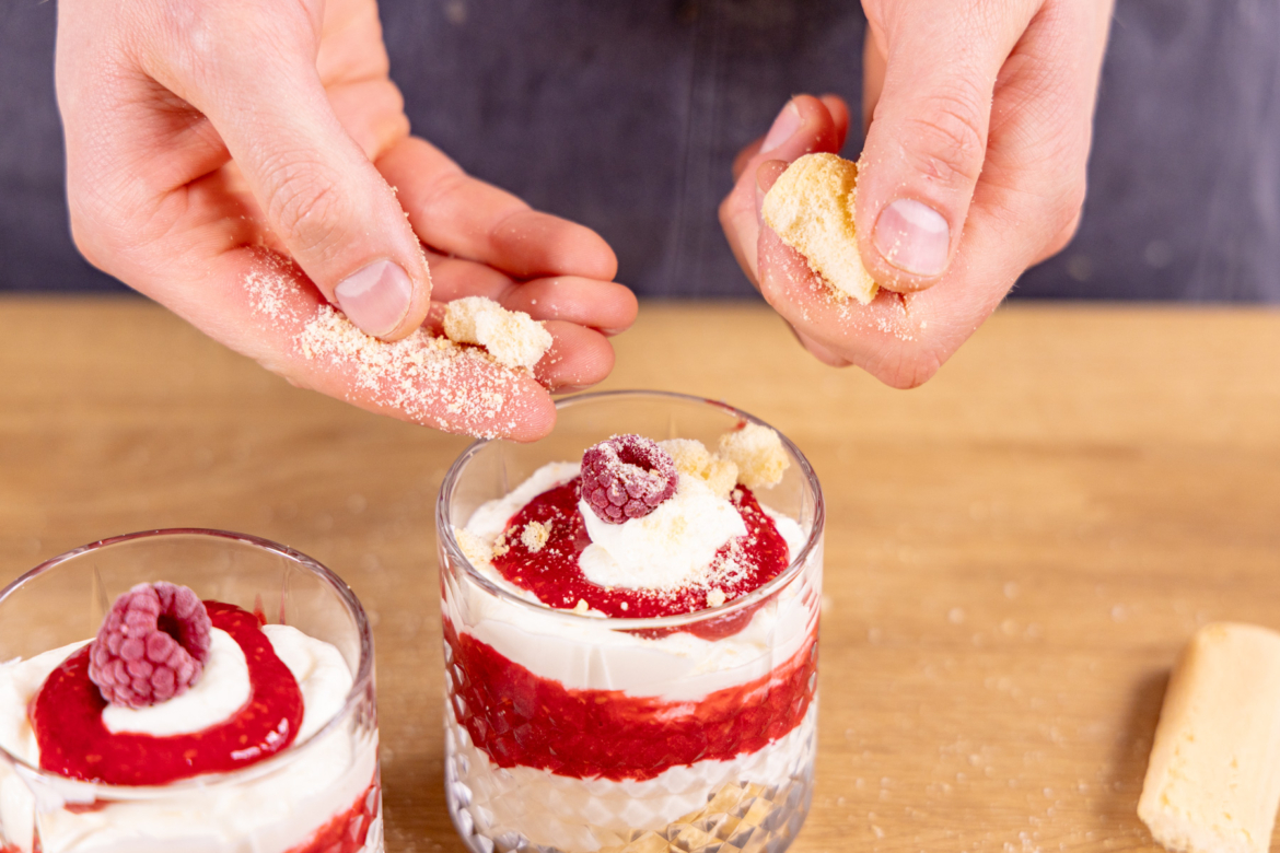 Himbeer-Mascarpone-Creme Dessert