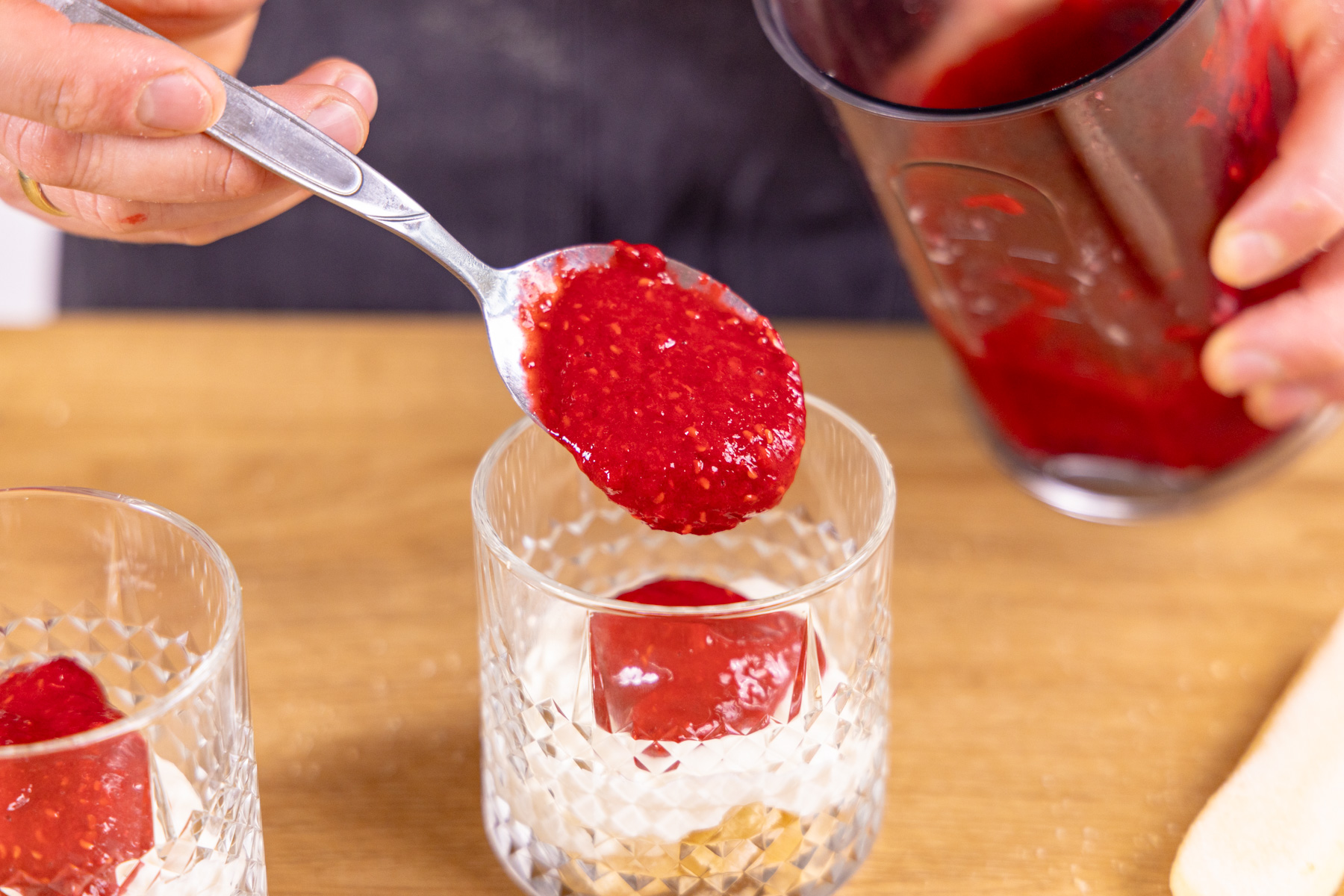 Himbeer-Mascarpone-Creme Dessert