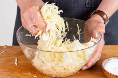 Weißkraut mürbe kneten
