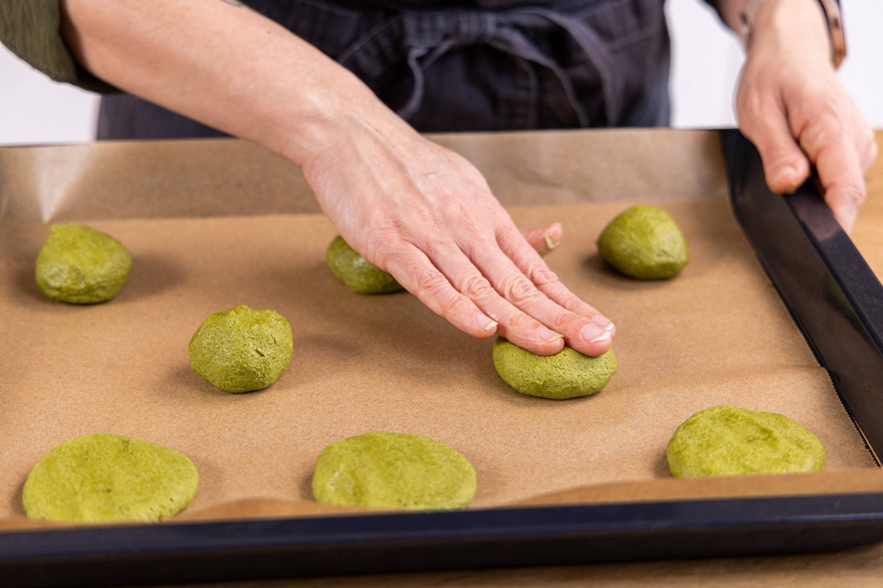 Matcha Cookies mit weißer Schokolade Matcha Cookies mit weißer Schokolade