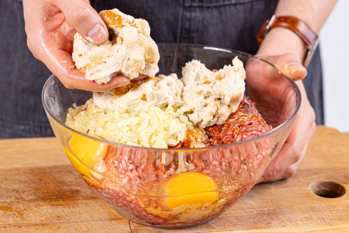 Rinderhackbraten aus dem Backofen