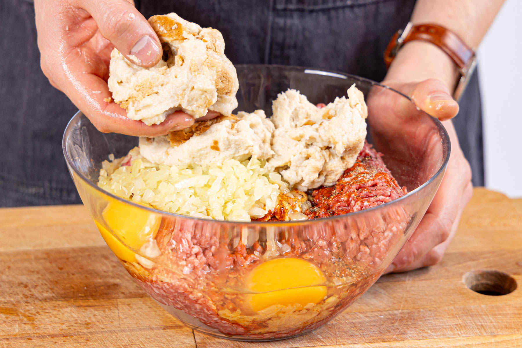 Rinderhackbraten aus dem Backofen