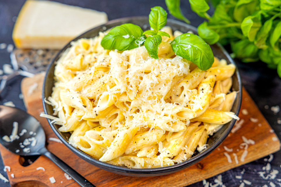 Schnelle Sahnesoße für Pasta