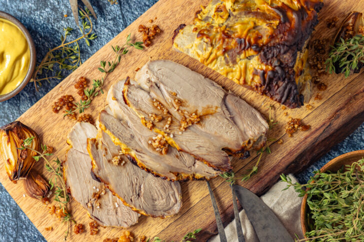 Salzbraten Landfrauen-Art serviert