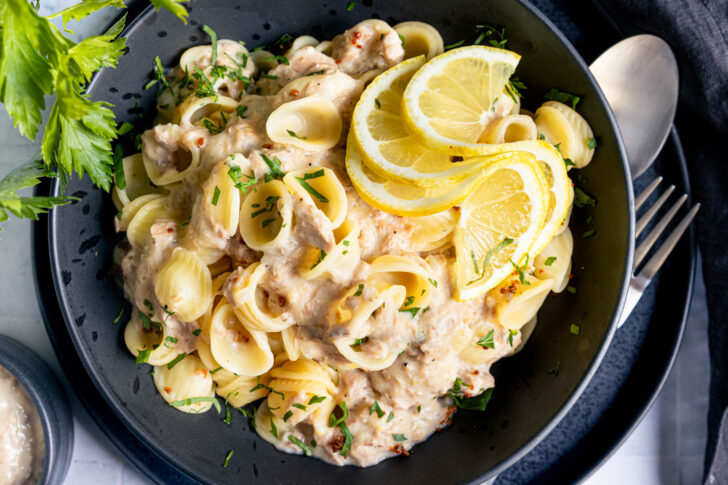 Thunfischnudeln in cremiger Thunfischsauce