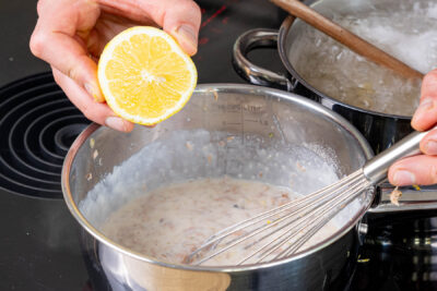 Thunfischsauce abschmecken