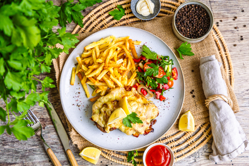 Überbackenes Nackensteaks aus dem Ofen