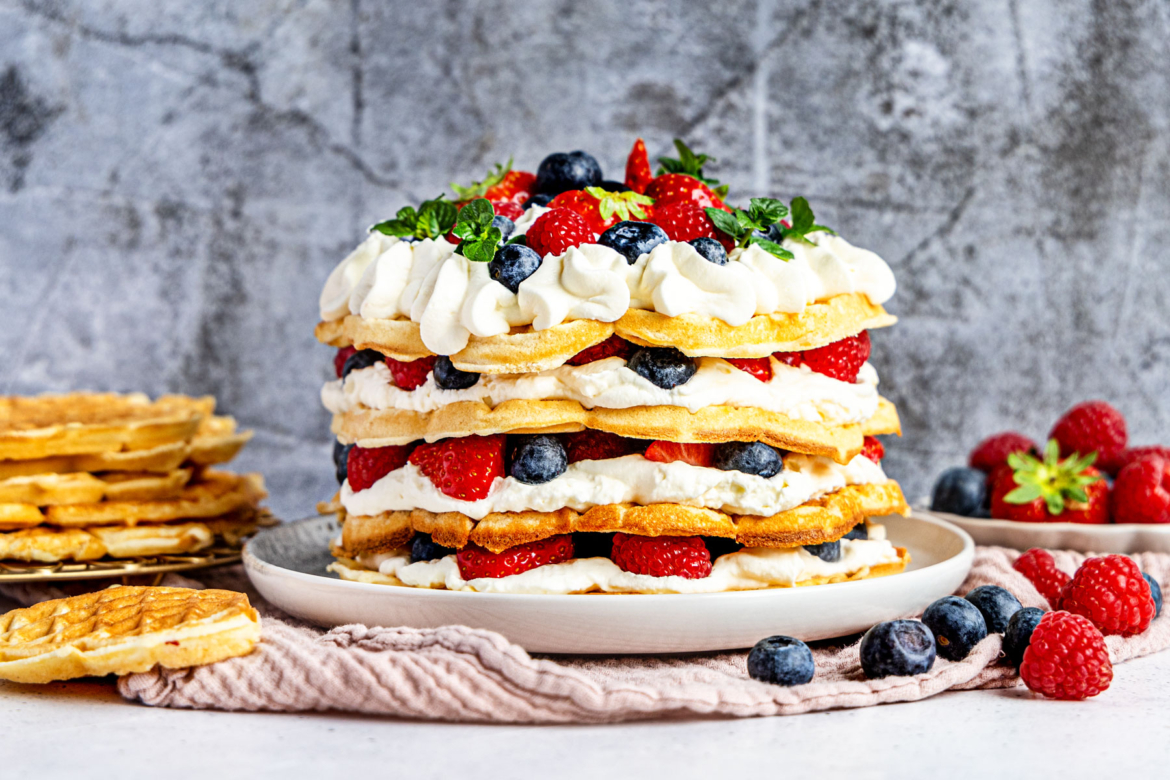 Waffeltorte ohne Backen