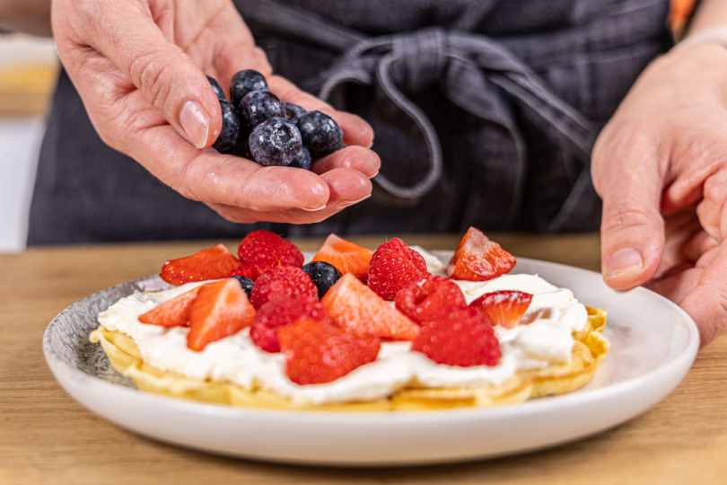 Beeren verteilen