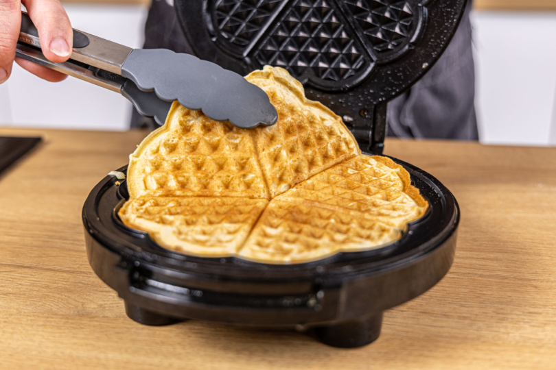 Waffeln ausbacken