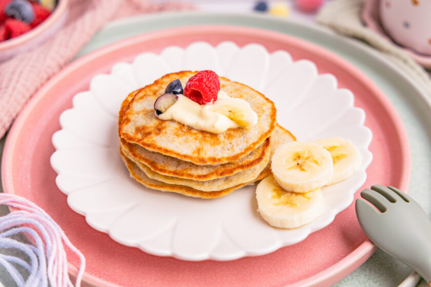 Fluffige Bananen Pancakes für Babys und Kleinkinder