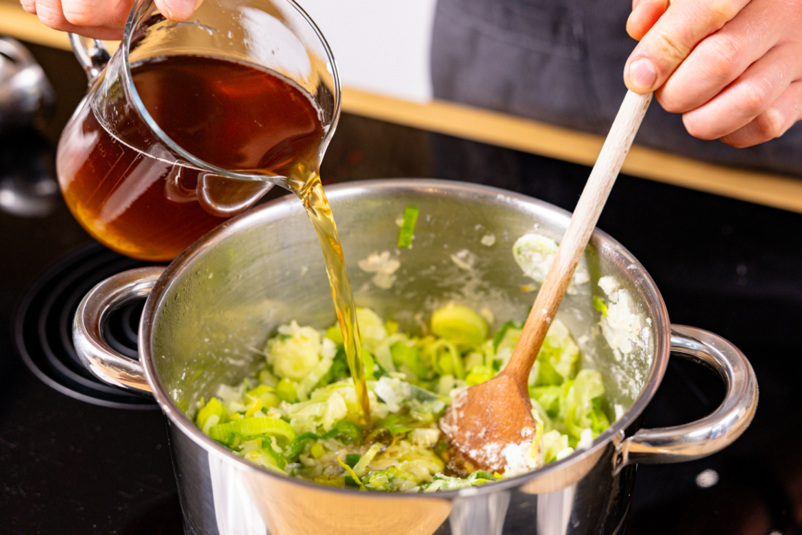 Einfache Porreesuppe: schnell &amp; soo cremig