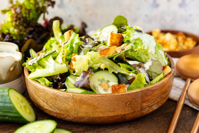 Dressing mit Himbeeressig für Feldsalat