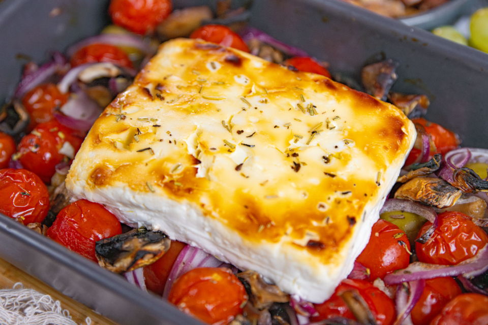 Feta aus dem Ofen mit Gemüse