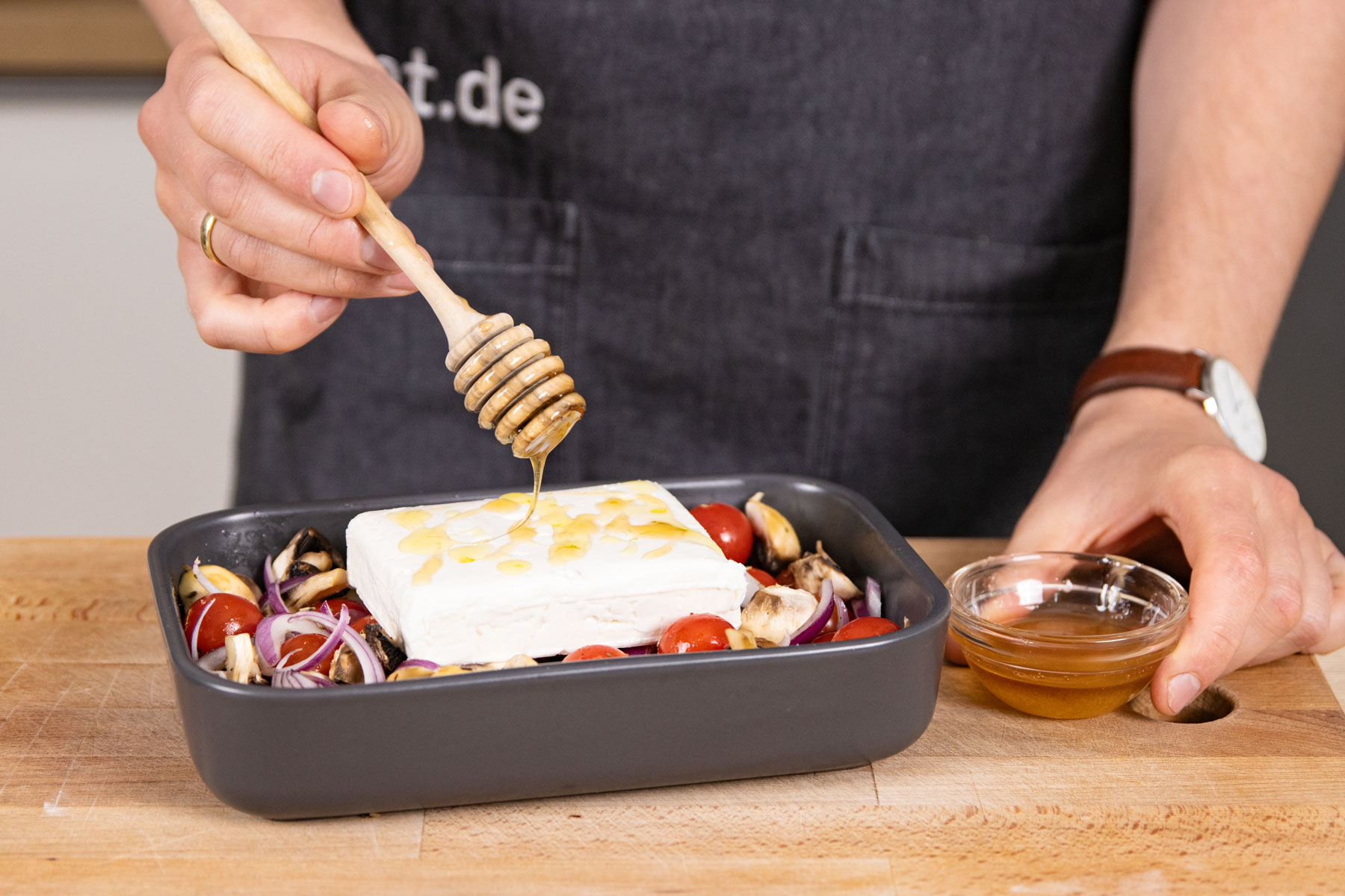 Feta aus dem Ofen mit Gemüse