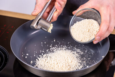 Knoblauch & Panko anrösten