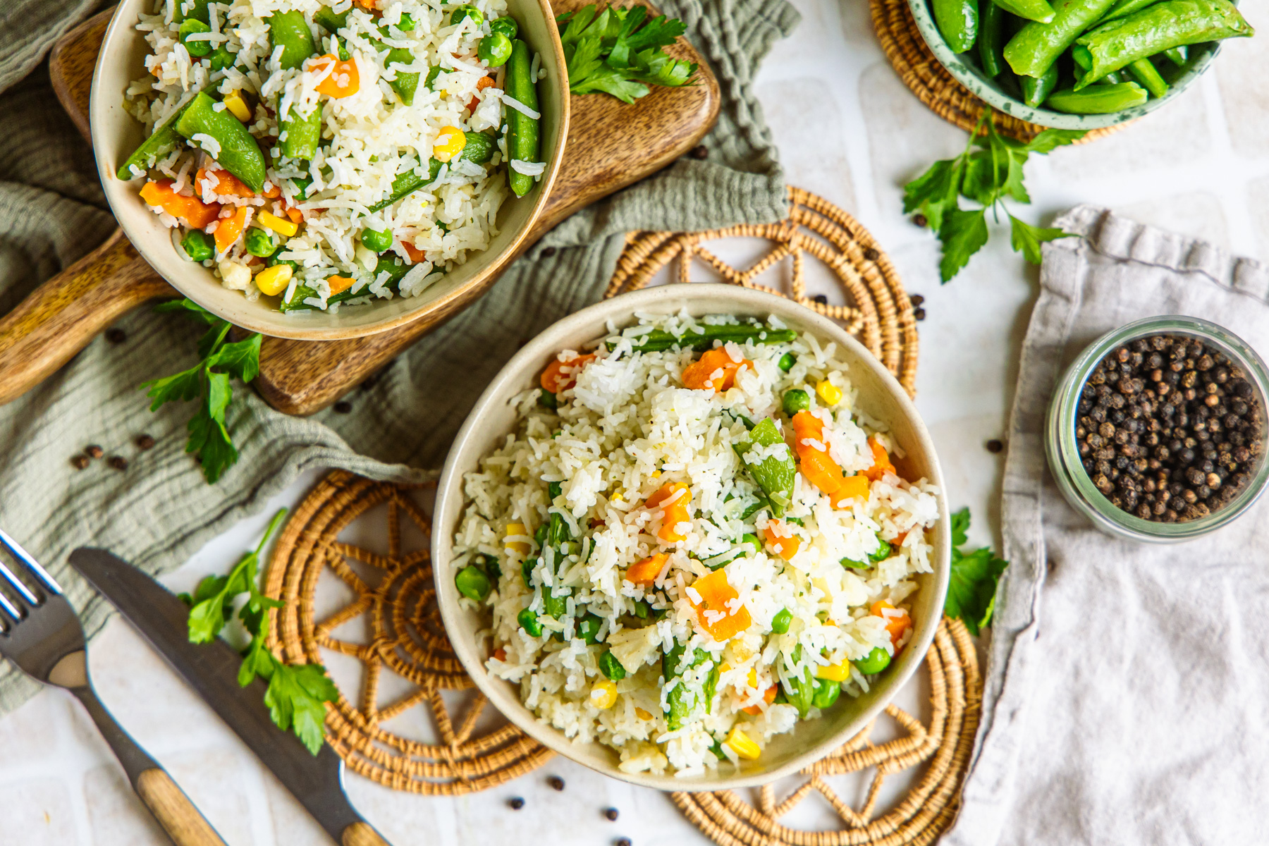 Gemüsereis: schnell &amp; einfach