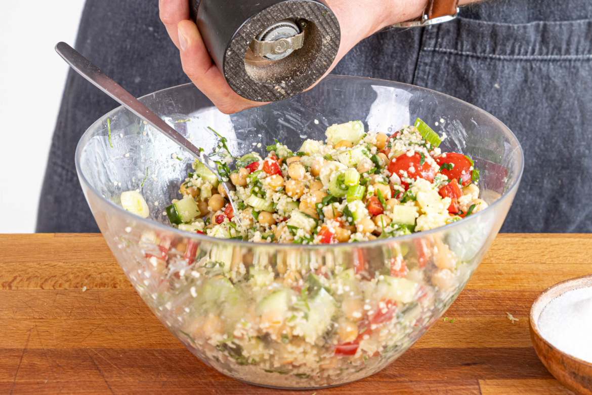 Kichererbsen-Couscous-Salat: einfach &amp; schnell zubereitet