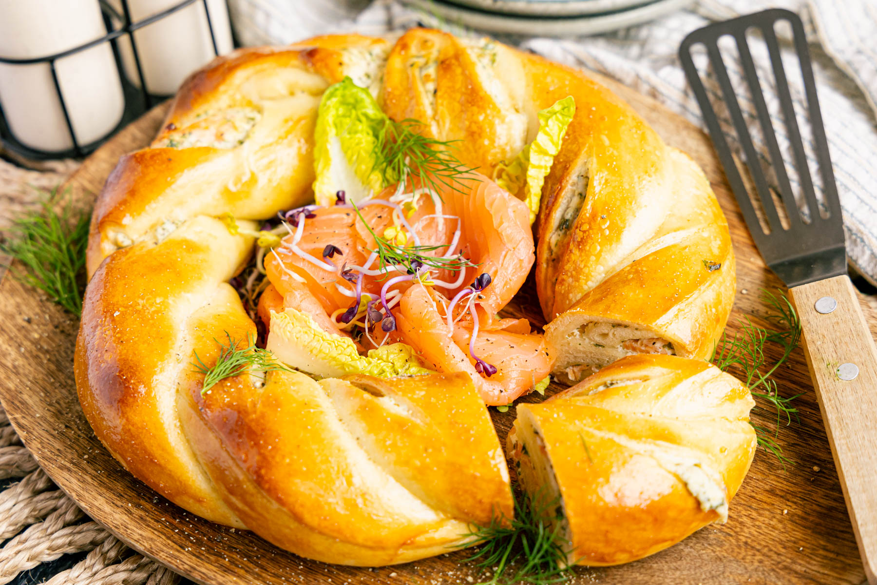 Pizzazopf mit Lachs: schnell &amp; einfach-image